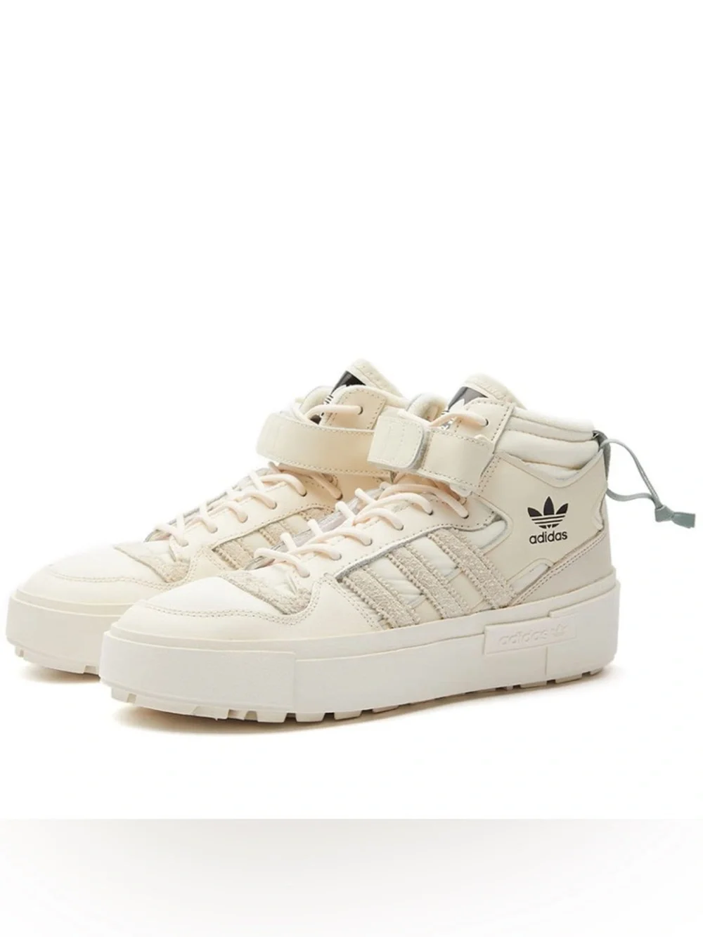 adidas Forum Bogena Women's Cream High-Top‎ Platform Sneakers